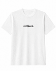 T-shirt bianca con ricamo “Mollami”