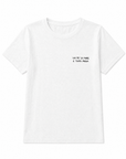 T-shirt bianca con scritta “Un po’ di mare e tutto passa”