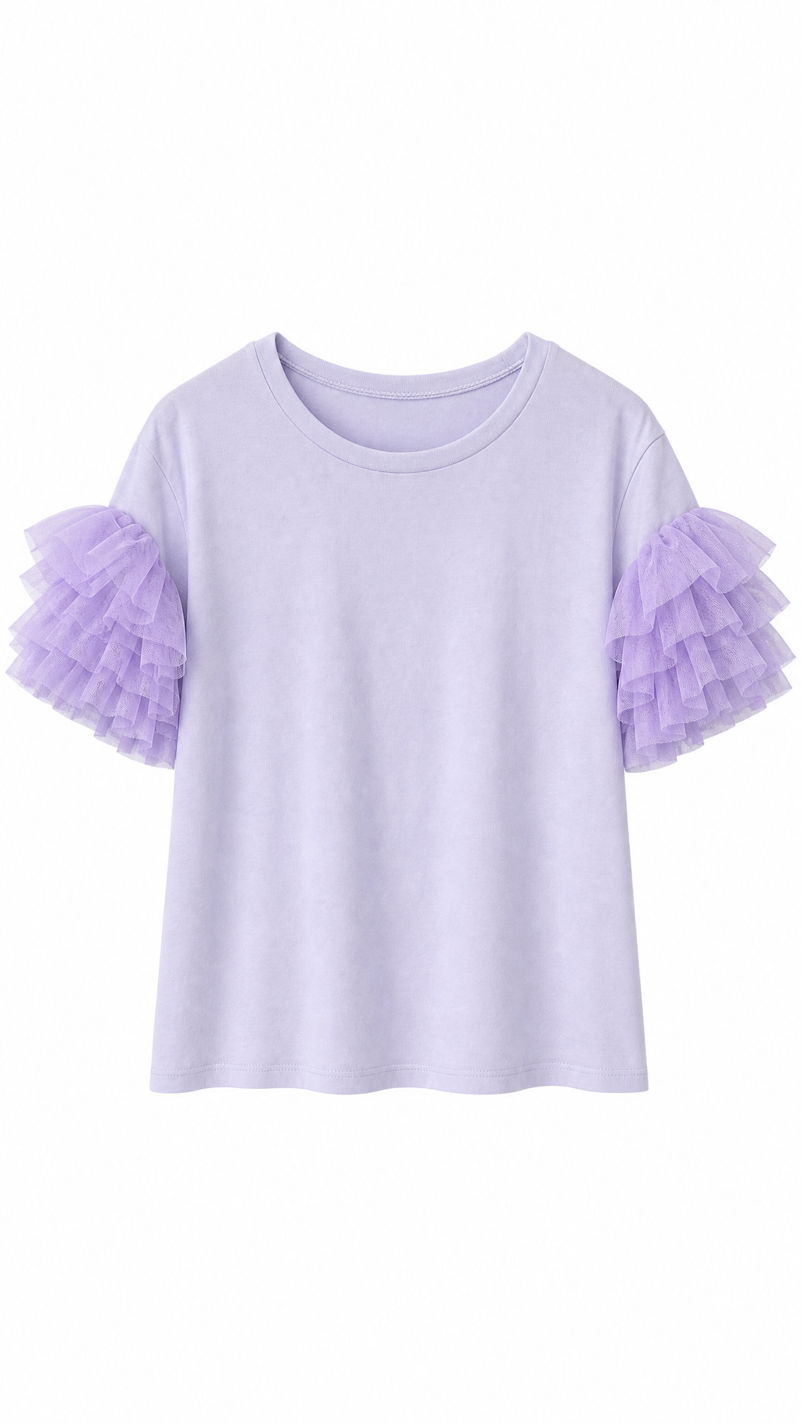 T-Shirt con Maniche in Tulle – Femminile e d’Impatto