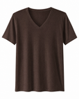 T-shirt Basic Scollo a V in 100% Cotone