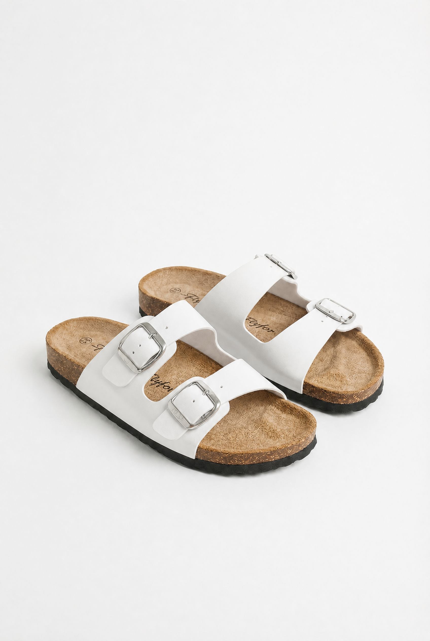 Ciabatta doppia fascia con fibbie regolabili
