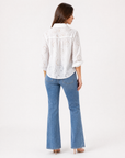 Camicia Bianca Sangallo con Ricami Traforati