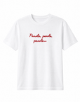 T-shirt “Parole, parole, parole...” 100% cotone