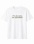 T-shirt “C’ho più sonno che sentimenti” 100% cotone