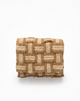 Borsa a Tracolla Intrecciata Effetto Patchwork