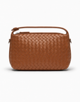 Borsa a Spalla Intrecciata in Vera Pelle Made in Italy