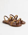 Sandali Flat con Catene Dorate