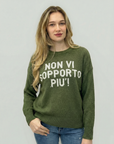 Maglione con Scritta “Non vi sopporto più!”