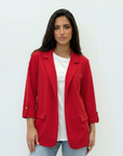 Blazer Donna Manica 3/4 con Risvolto