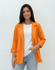 Blazer Donna Manica 3/4 con Risvolto
