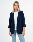Blazer Donna Manica 3/4 con Risvolto
