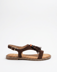 Sandali Flat con Frange e Perline