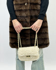 Borsa in peluche e tracolla