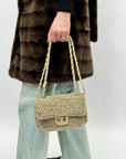 Borsa in peluche e tracolla