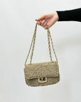 Borsa in peluche e tracolla