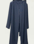 Completo donna gessato con blazer e pantaloni