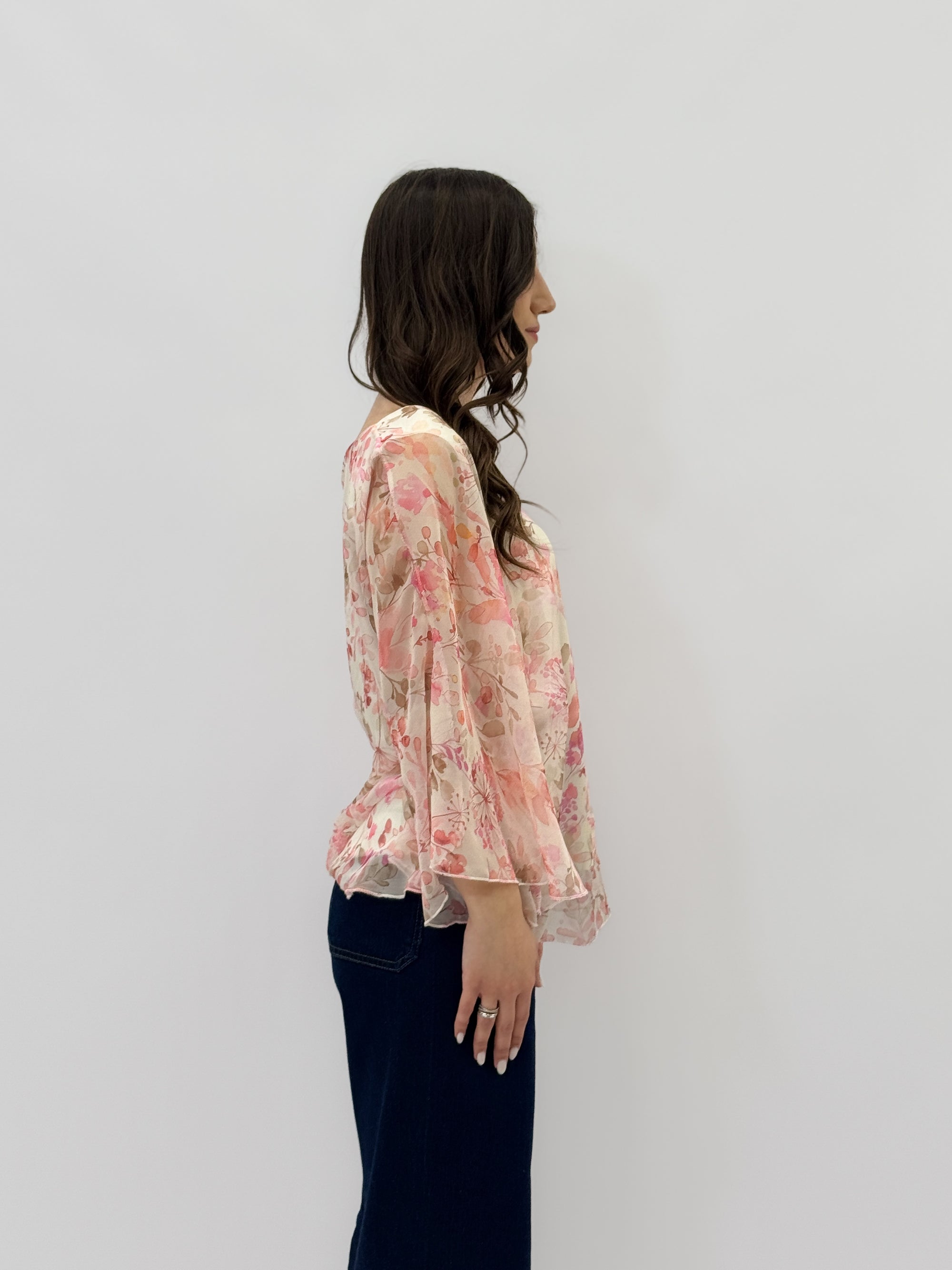 Camicia ampia floreale
