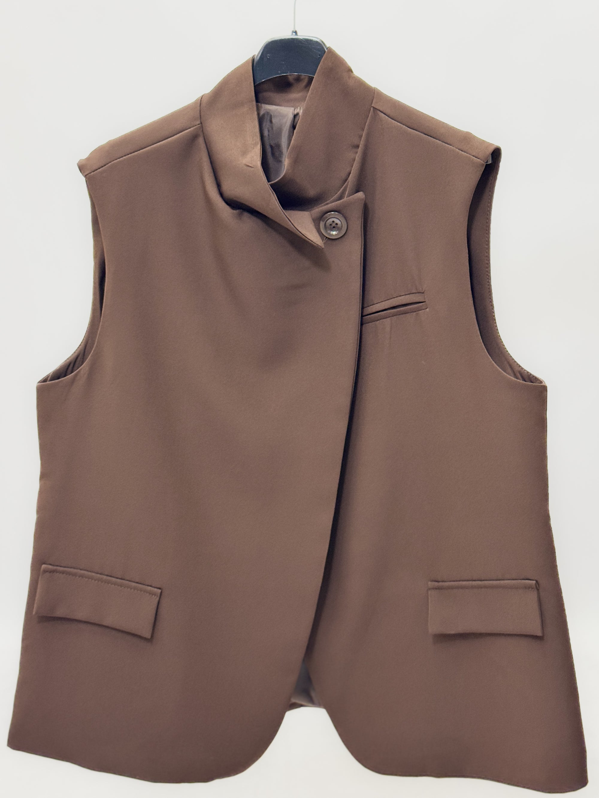 Gilet Donna Elegante con Collo Alto