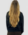 Felpa donna NYC con applicazione teddy e borchie