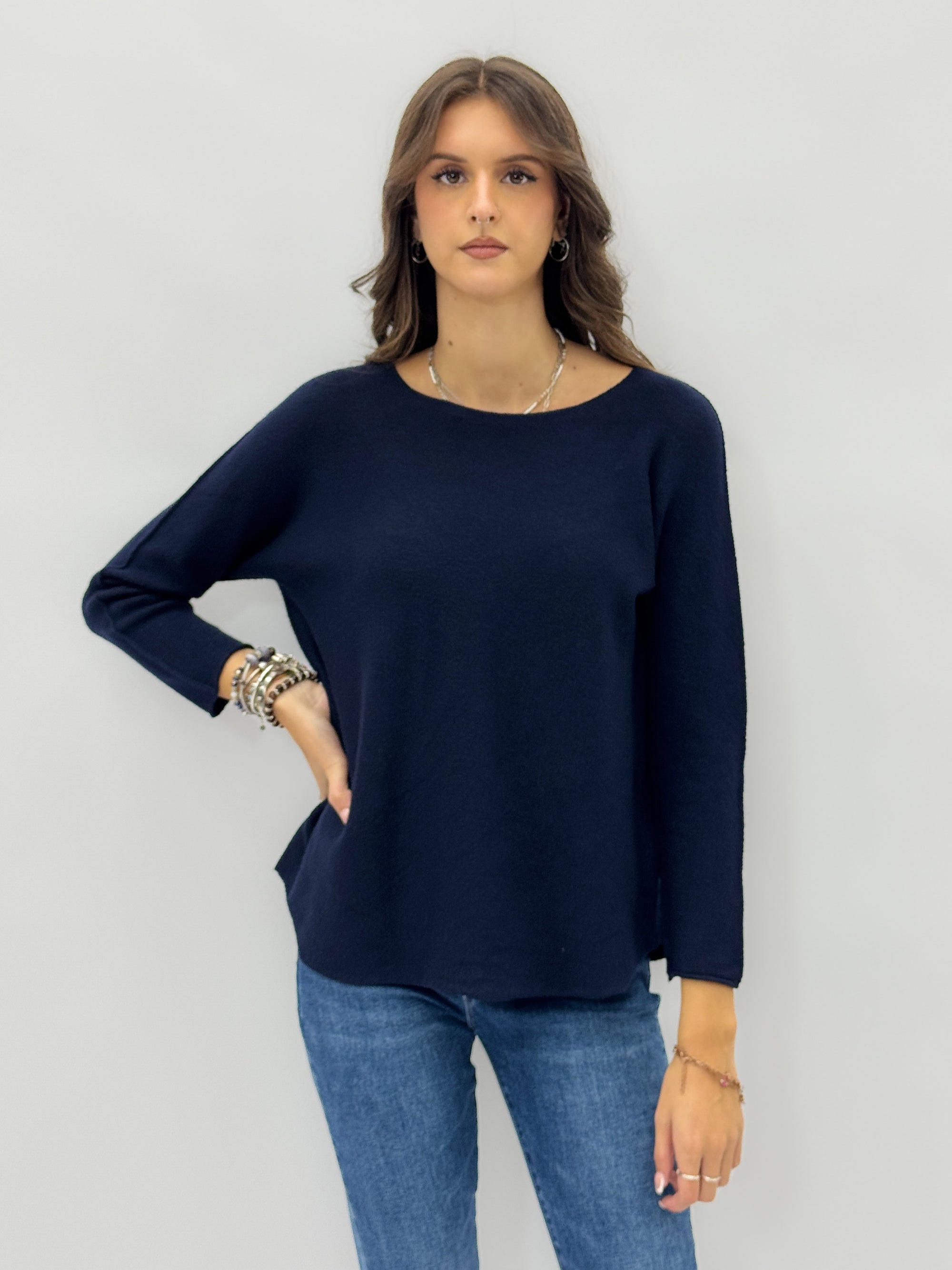 Maglia in lana taglia comoda