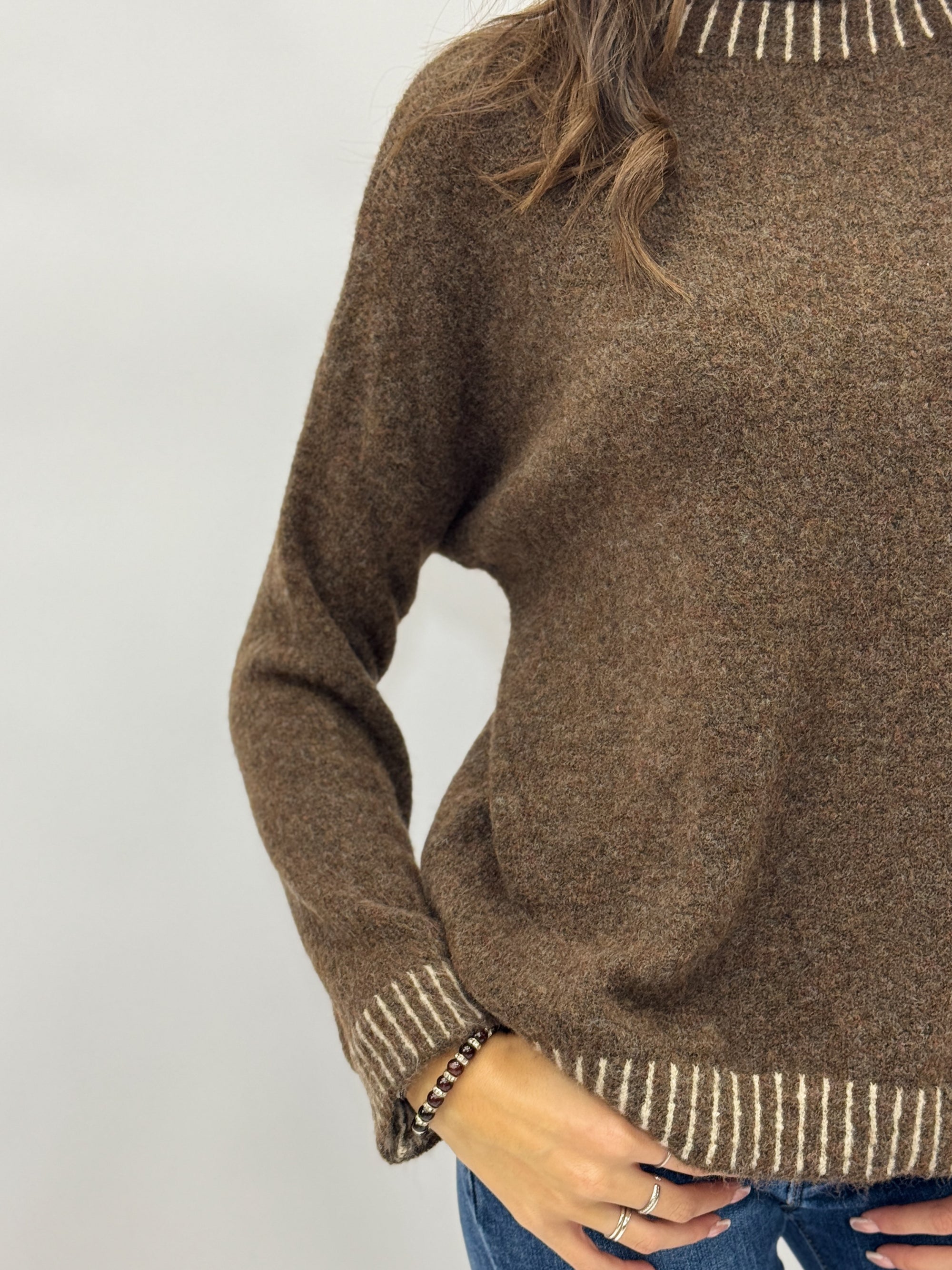 Maglione morbido in misto lana