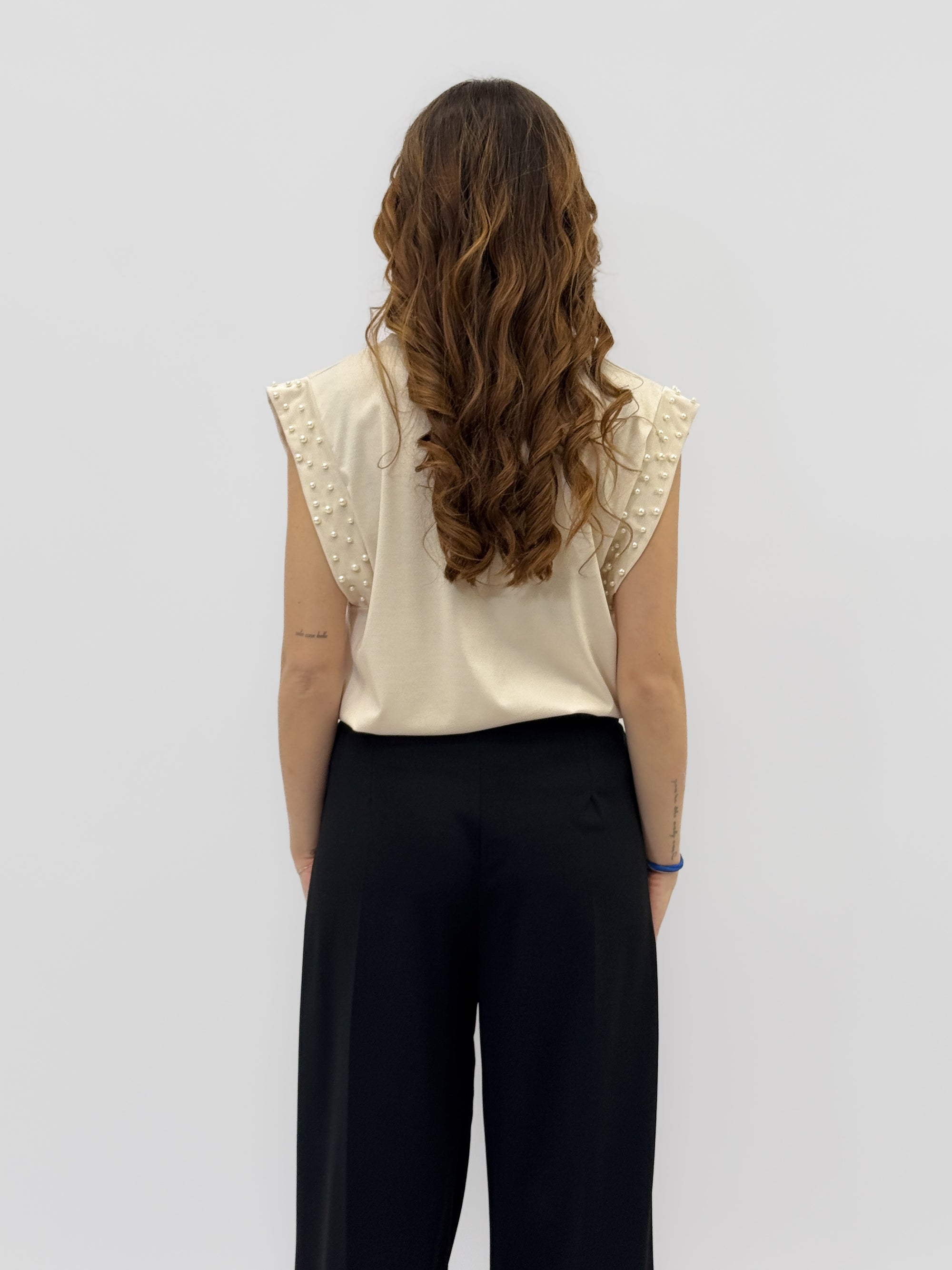 Maglia con perle