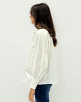 Camicia bianca oversize "Dammi un grr"
