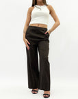 Pantaloni in cotone leggero tinta unita