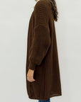 Cardigan lungo in maglia