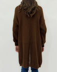 Cardigan lungo in maglia