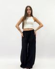 Pantaloni in puro lino