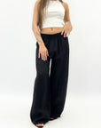 Pantaloni in puro lino