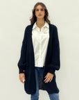 Cardigan lungo in maglia