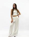 Pantaloni in puro lino