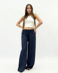 Pantaloni in puro lino