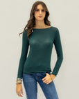 Maglia scollo barchetta in cashmere