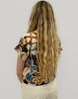 Blusa fantasia floreale morbida e super versatile