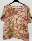 Blusa fantasia floreale morbida e super versatile