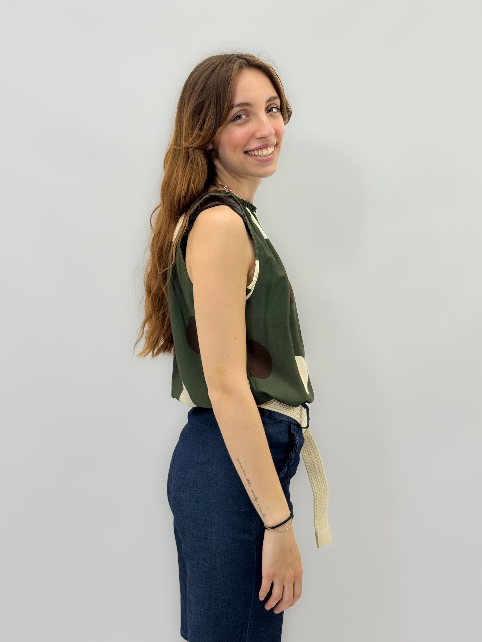 Pantaloncini in denim con cintura