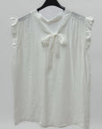 Blusa con fiocco e volant elegante e super femminile