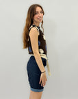 Pantaloncini in denim con cintura