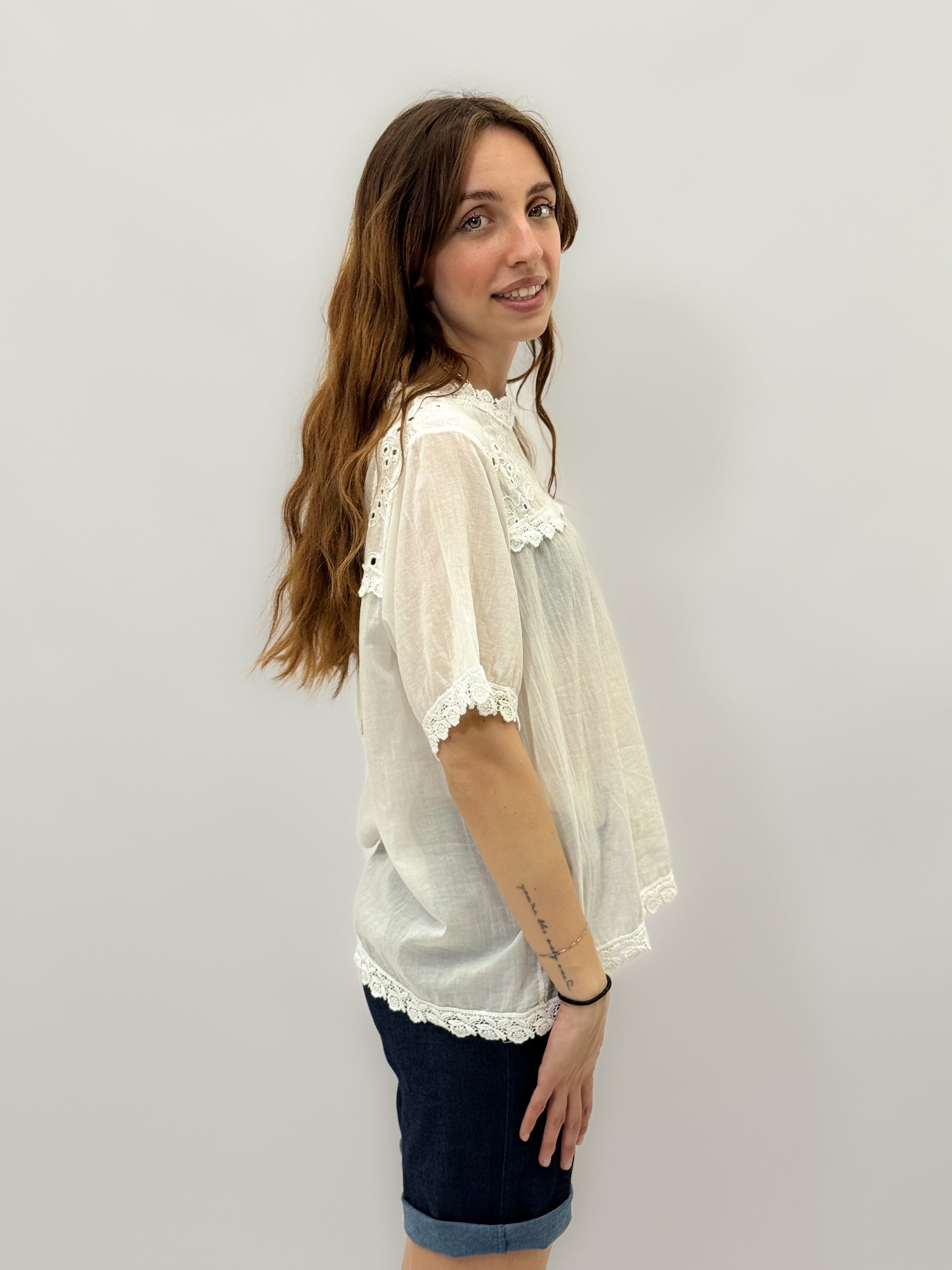 T-shirt taglia comoda in cotone