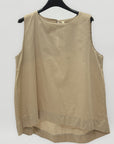 Top fluido senza maniche elegante e minimal