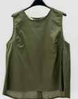 Top Donna Smanicato con Bottoni sul Retro