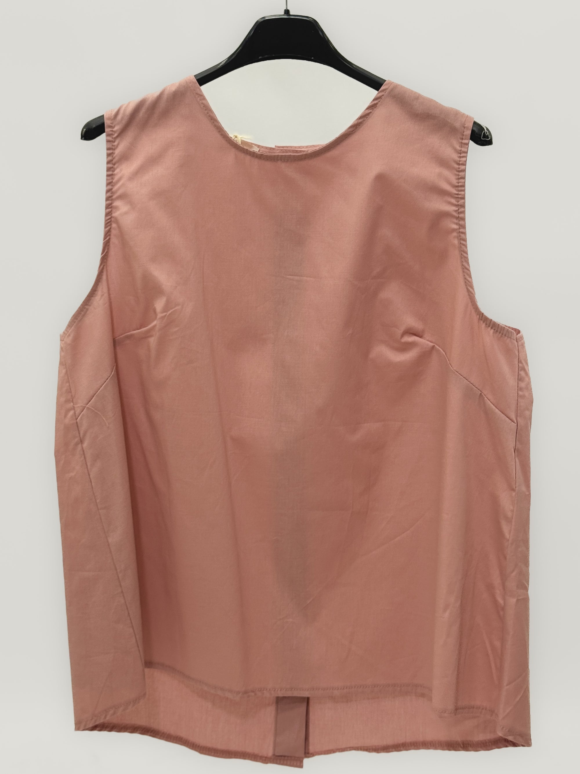 Top Donna Smanicato con Bottoni sul Retro