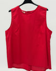 Top Donna Smanicato con Bottoni sul Retro