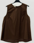Top Donna Smanicato con Bottoni sul Retro