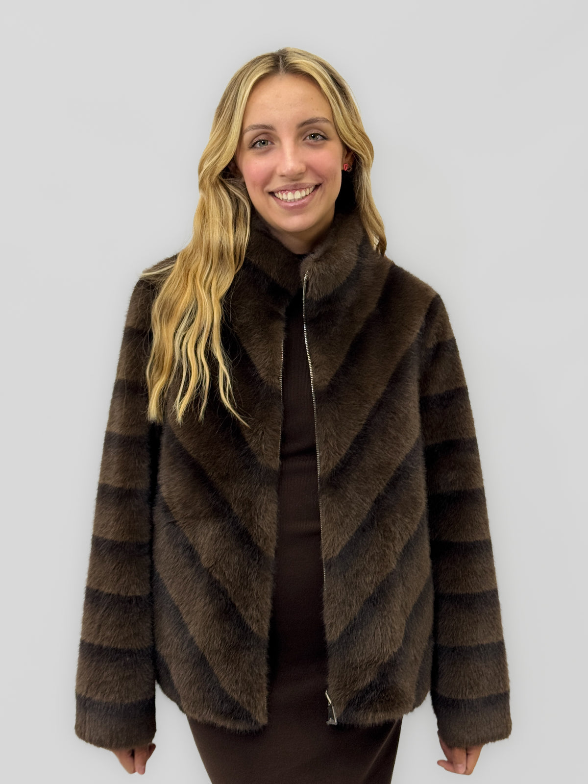 Giacca Double Face Premium Effetto Pelliccia