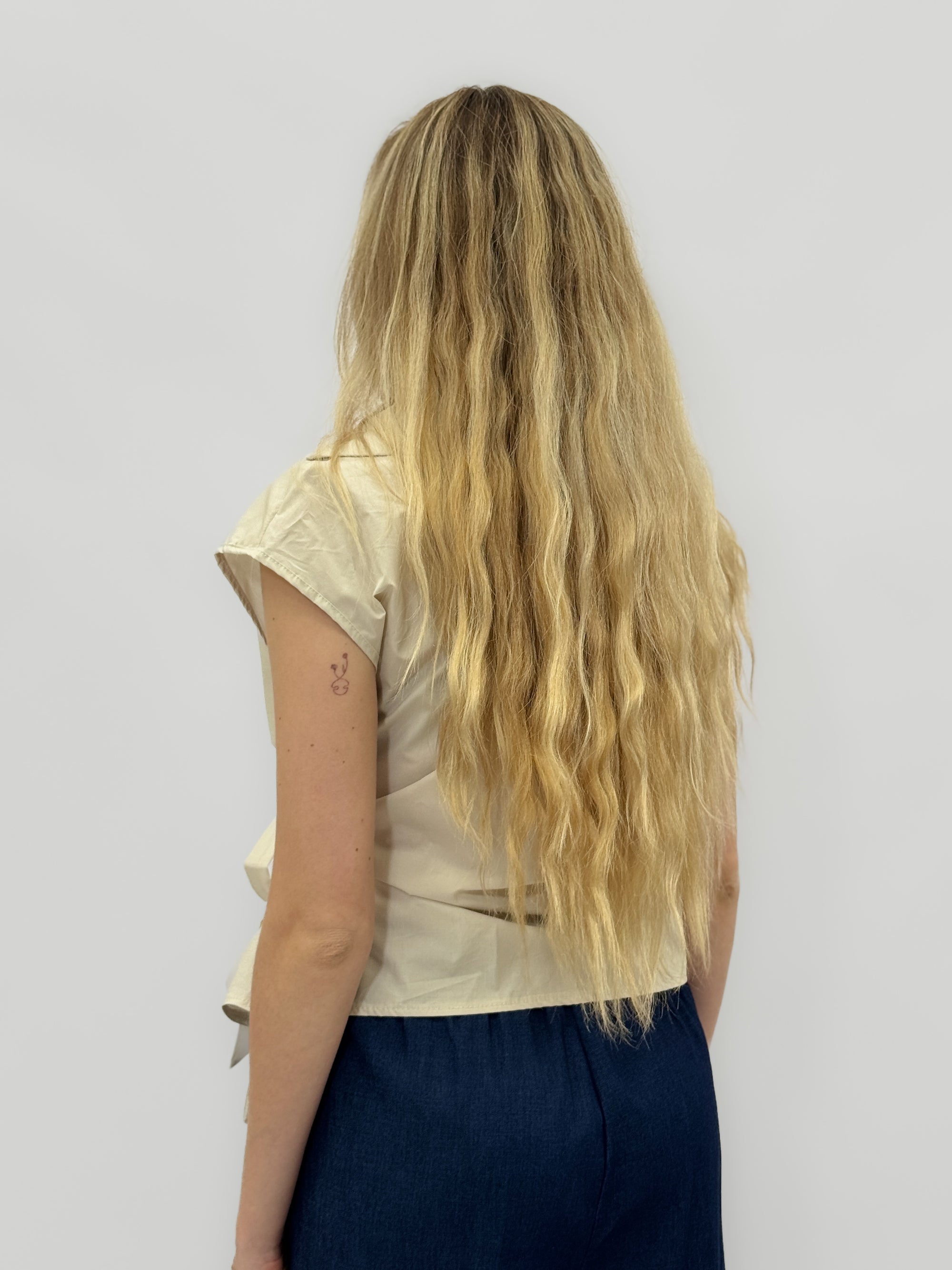 Blusa Donna Incrociata con Fiocco Laterale