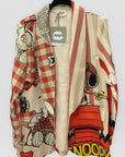 Blazer fantasia artistica con stampa grafica